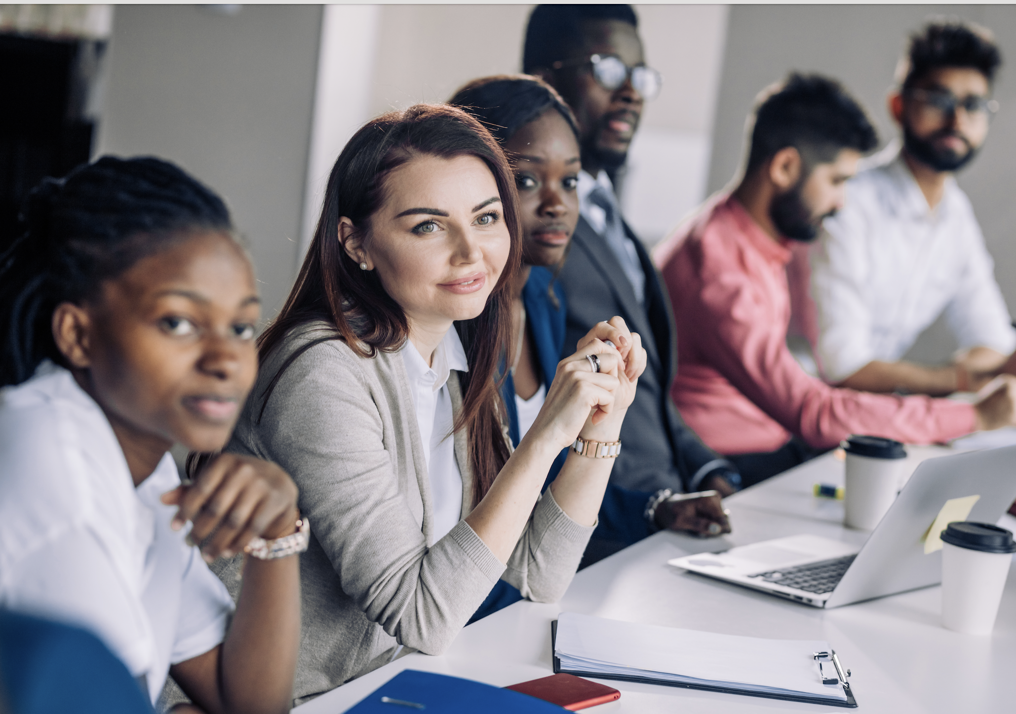 Diverse group of educators in professional development